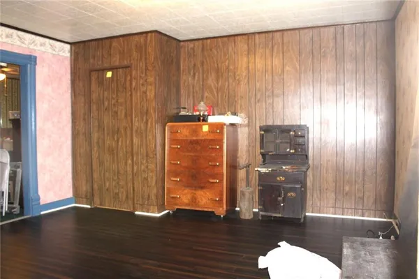wooden floor and windows in a room
