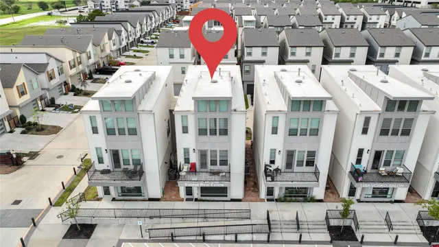 a view of city from balcony