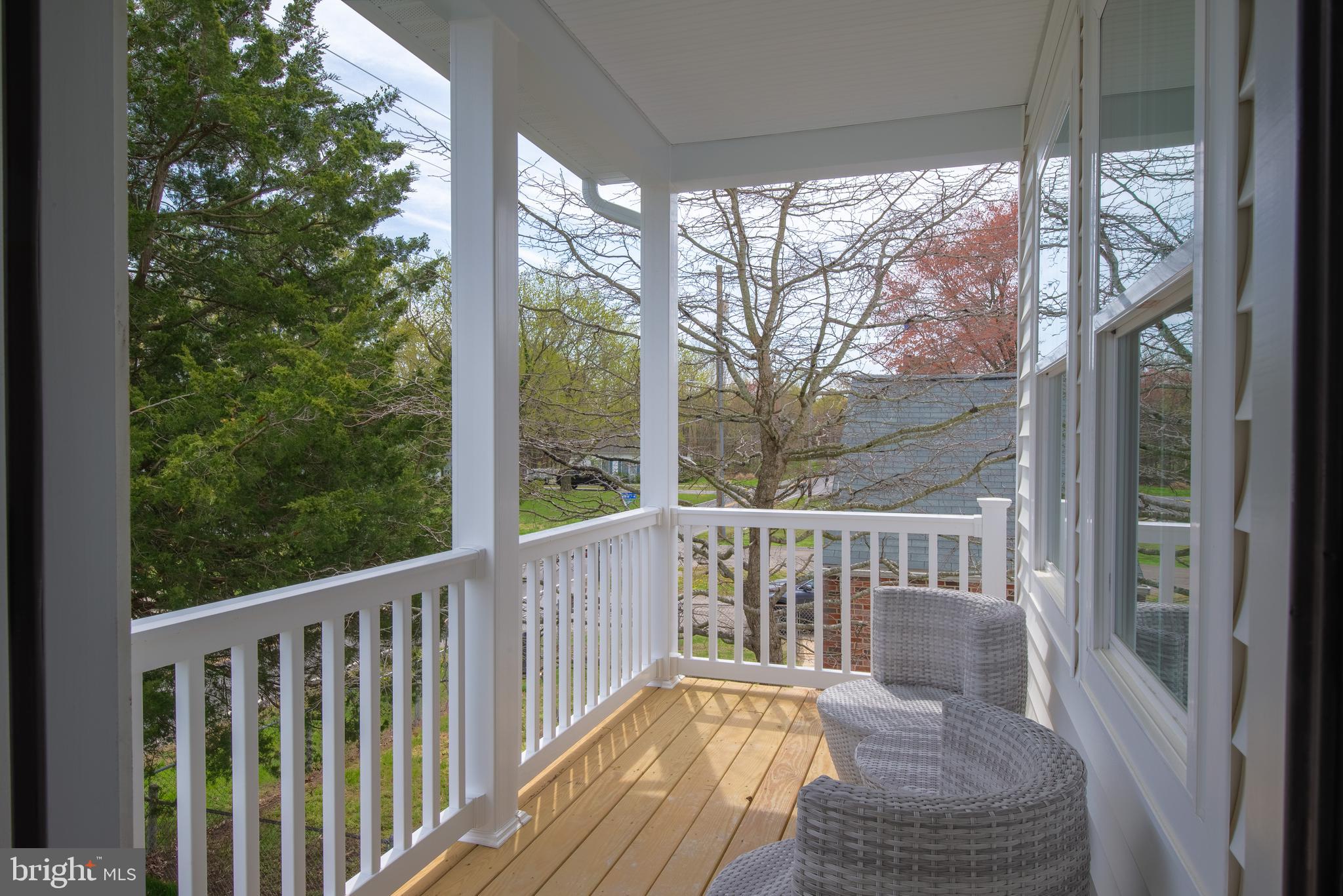 6016 Drum Point Road Deale, MD 20751 - Photo 22 of 42 a view of balcony with wooden floor