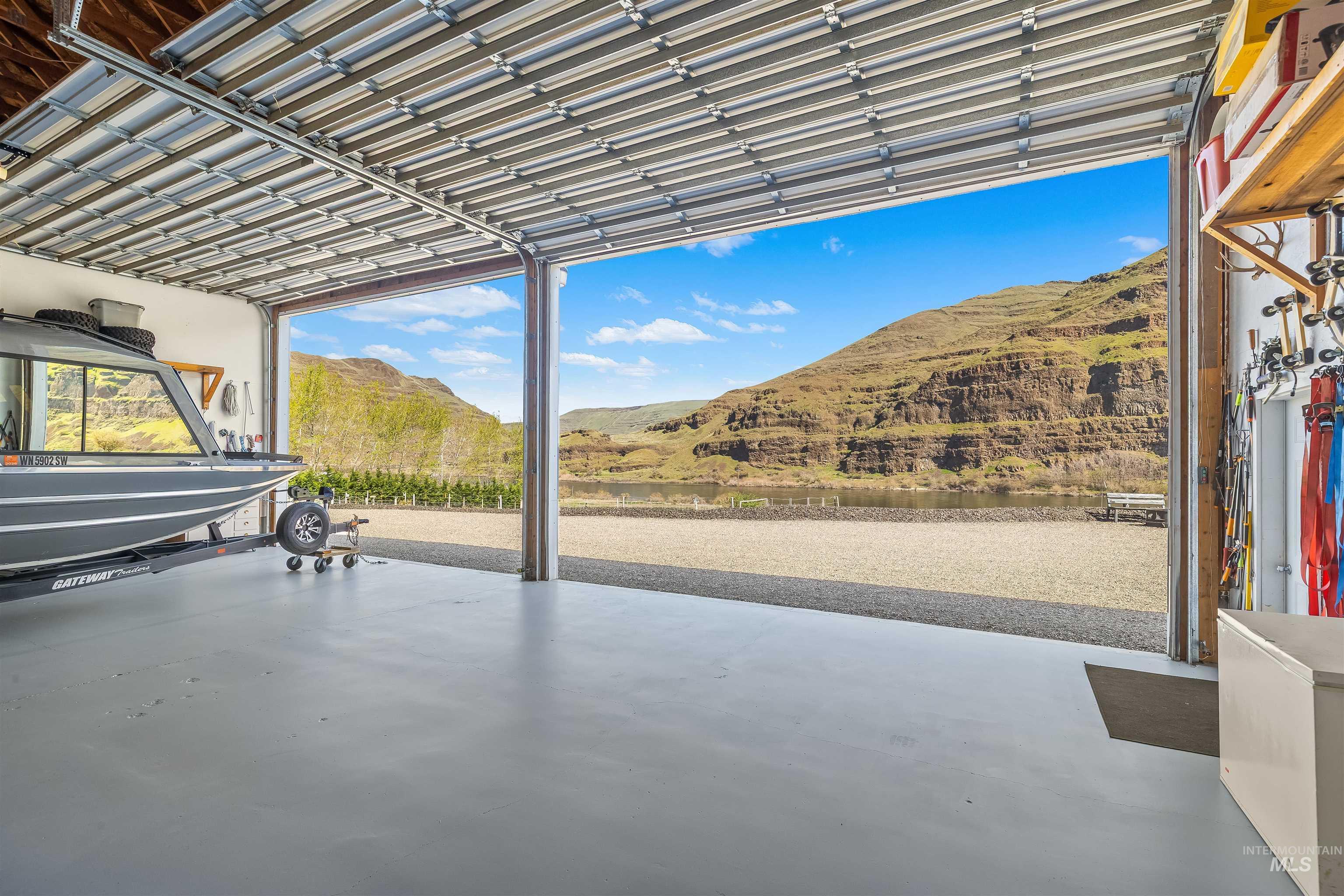 11056 Snake River Road Asotin, WA 99402 - Photo 41 of 50 Garage with a water and mountain view