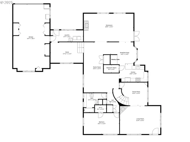 a picture of a floor plan