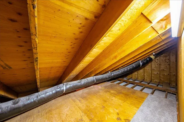 a view of an outdoor space and a mountain view