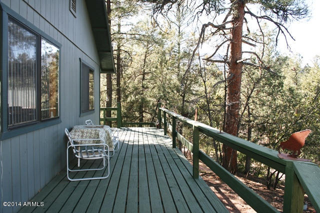 6329 Quail Cove Road Pine, AZ 85544 - Photo 2 of 26 North side of house & deck