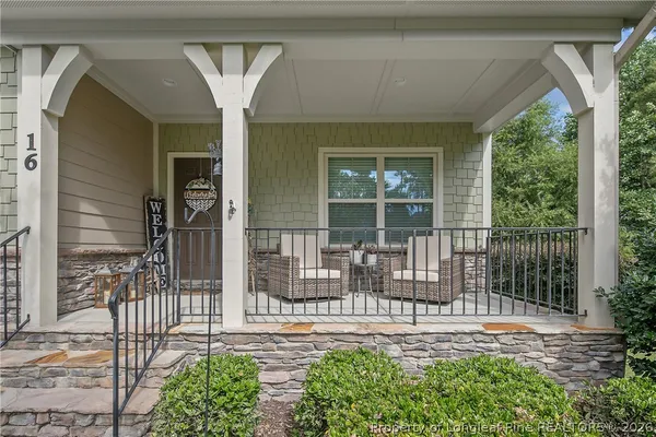 a house view with a outdoor space