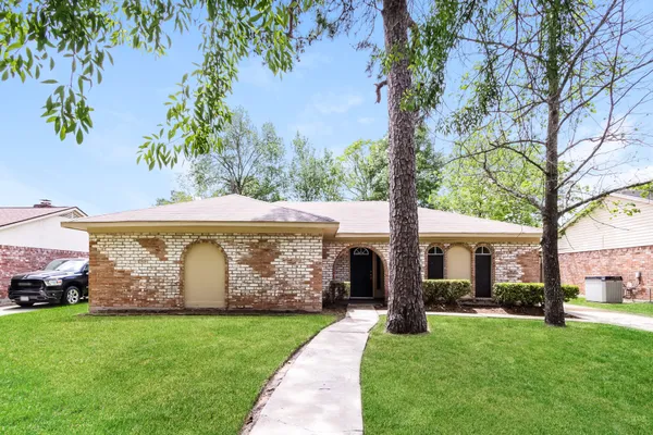 a view of a garden with an outdoor space