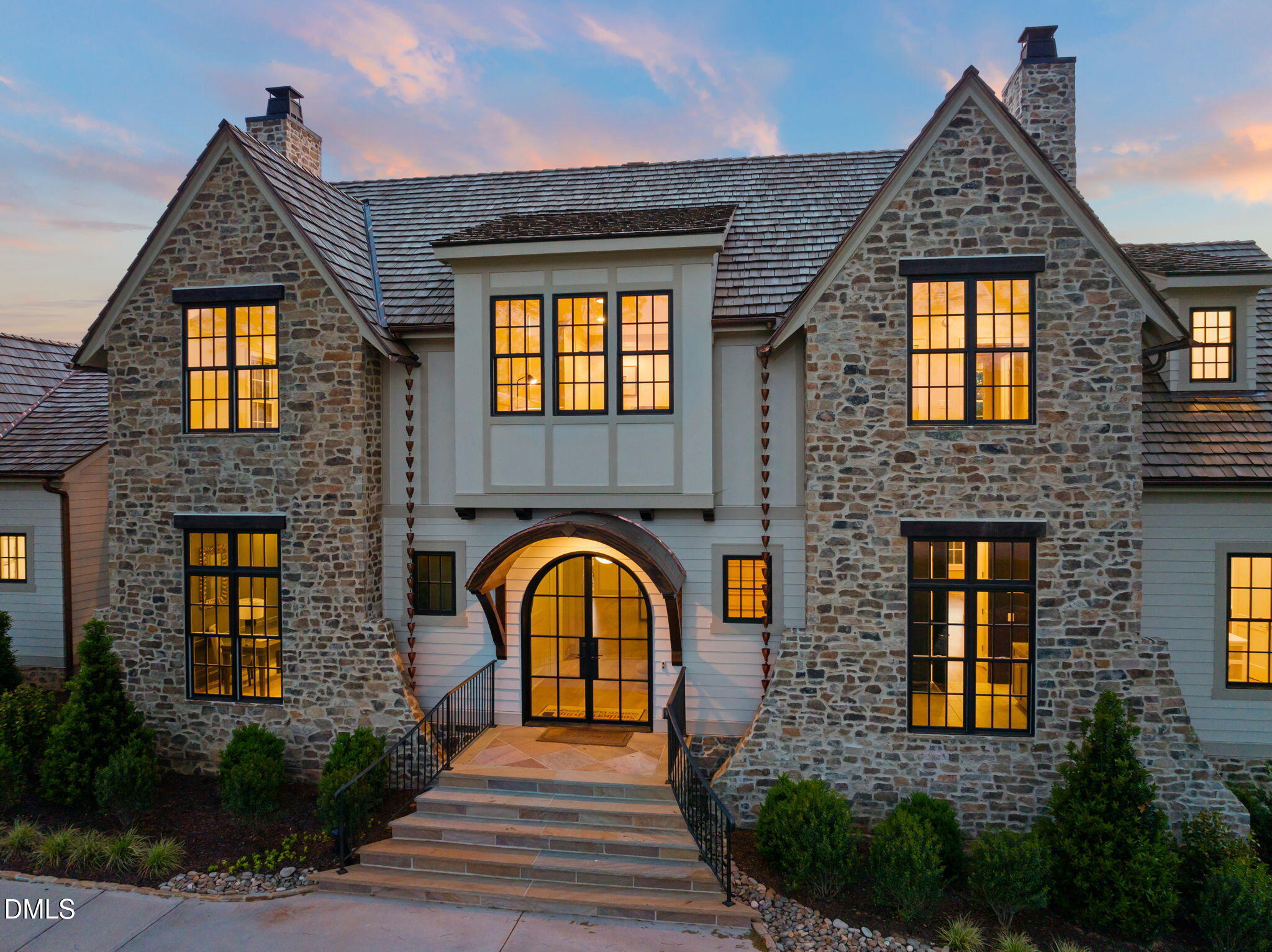 a front view of a house