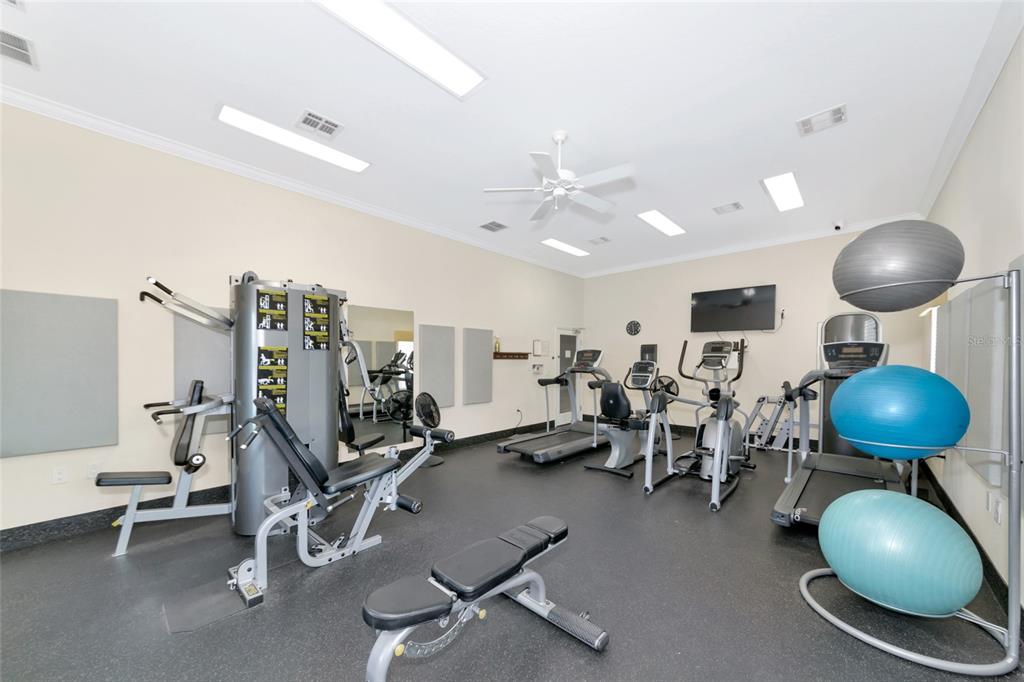 1389 Perico Point Circle, Unit 140 Bradenton, FL 34209 - Photo 46 of 58 a view of a room with gym equipment