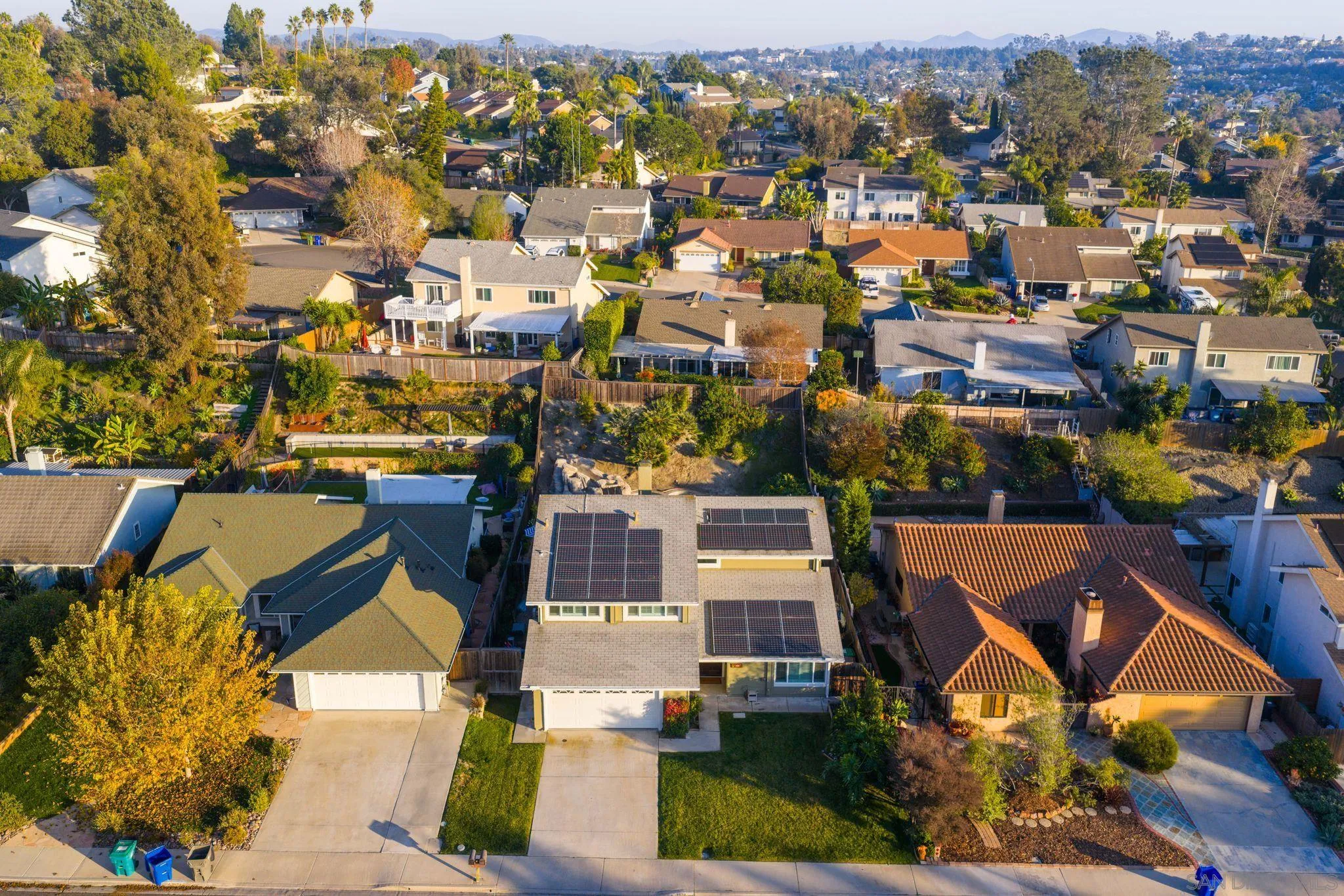3576 Normandy Circle Oceanside, CA 92056 - Photo 61 of 67 an aerial view of residential houses with outdoor space and parking