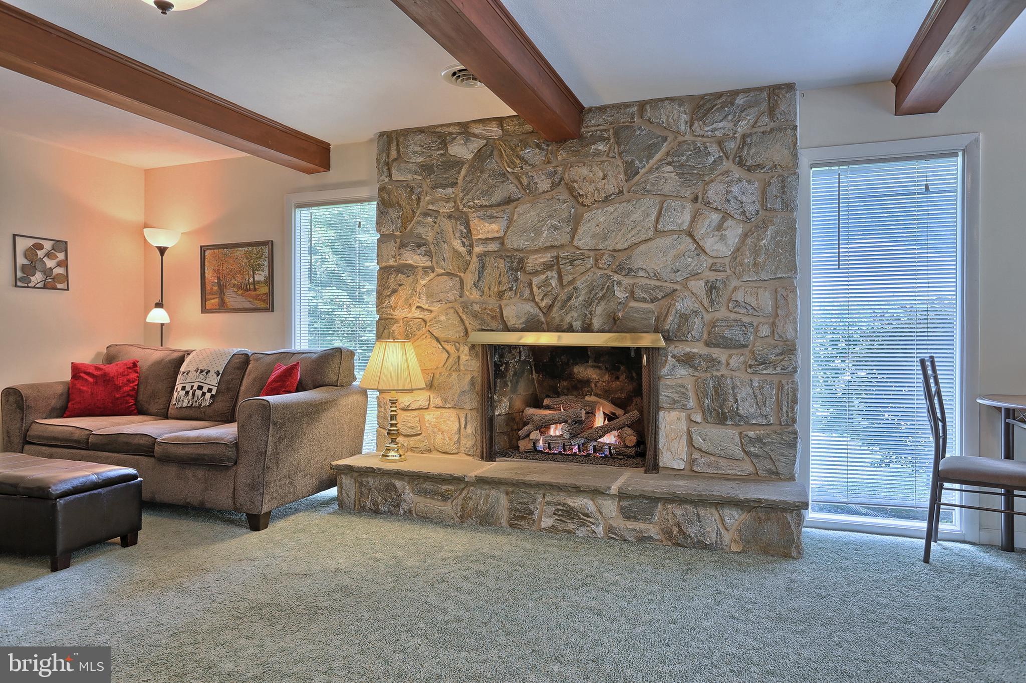 2 Pennwood Road Lebanon, PA 17042 - Photo 15 of 44 2nd distinguished fireplace w/stone surround
