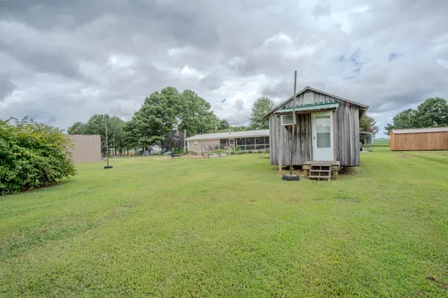 a view of a house with patio