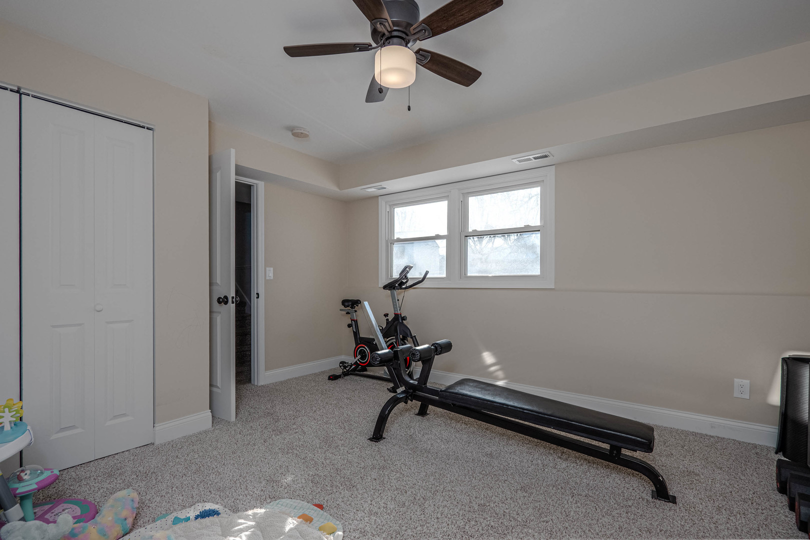 965 Independence Avenue St. Charles, IL 60174 - Photo 16 of 28 a room with gym equipment and windows