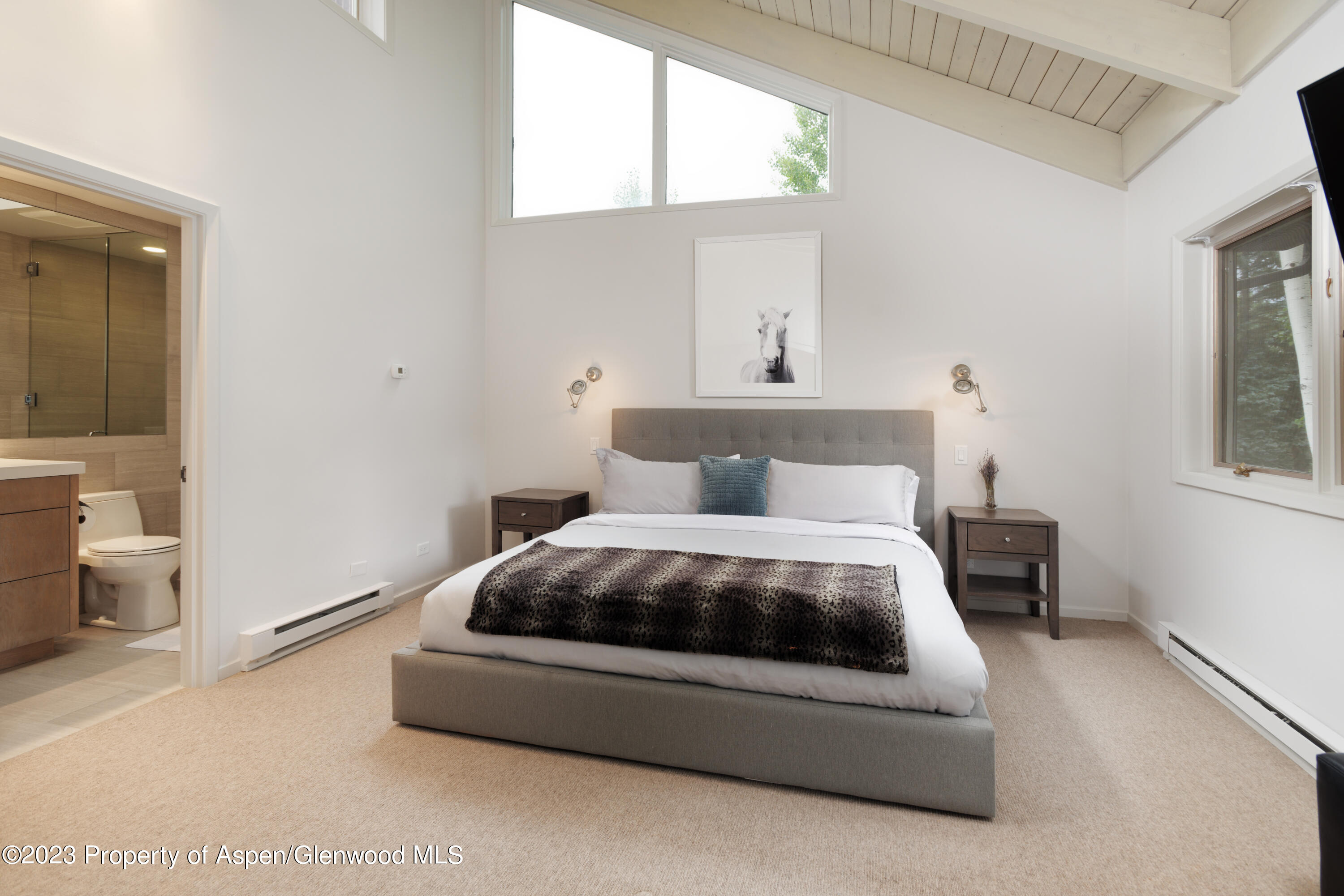 810 Ridge Road, Unit 6 Snowmass Village, CO 81615 - Photo 15 of 33 a spacious bedroom with a bed and a window