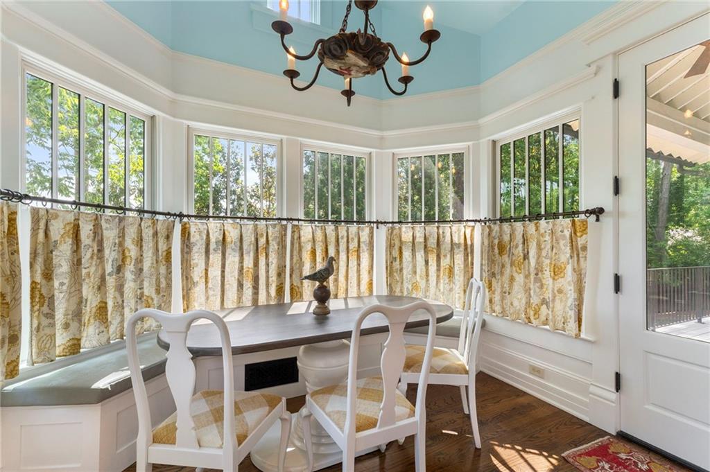 2519 Forrest Way Northeast Atlanta, GA 30305 - Photo 16 of 36 a view of a dining room with furniture window and outside view