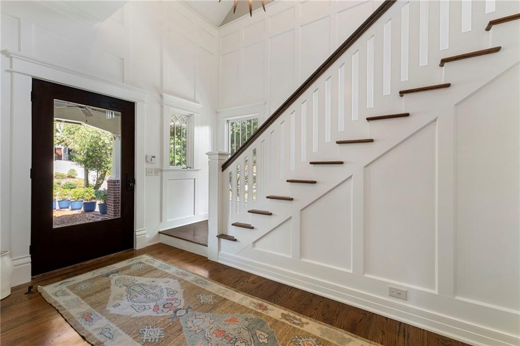 2519 Forrest Way Northeast Atlanta, GA 30305 - Photo 6 of 36 a view of entryway and hall with wooden floor