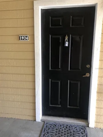 a view of a door of the house