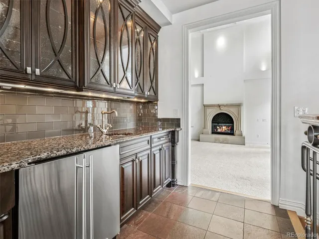 a view of a room with a large windows