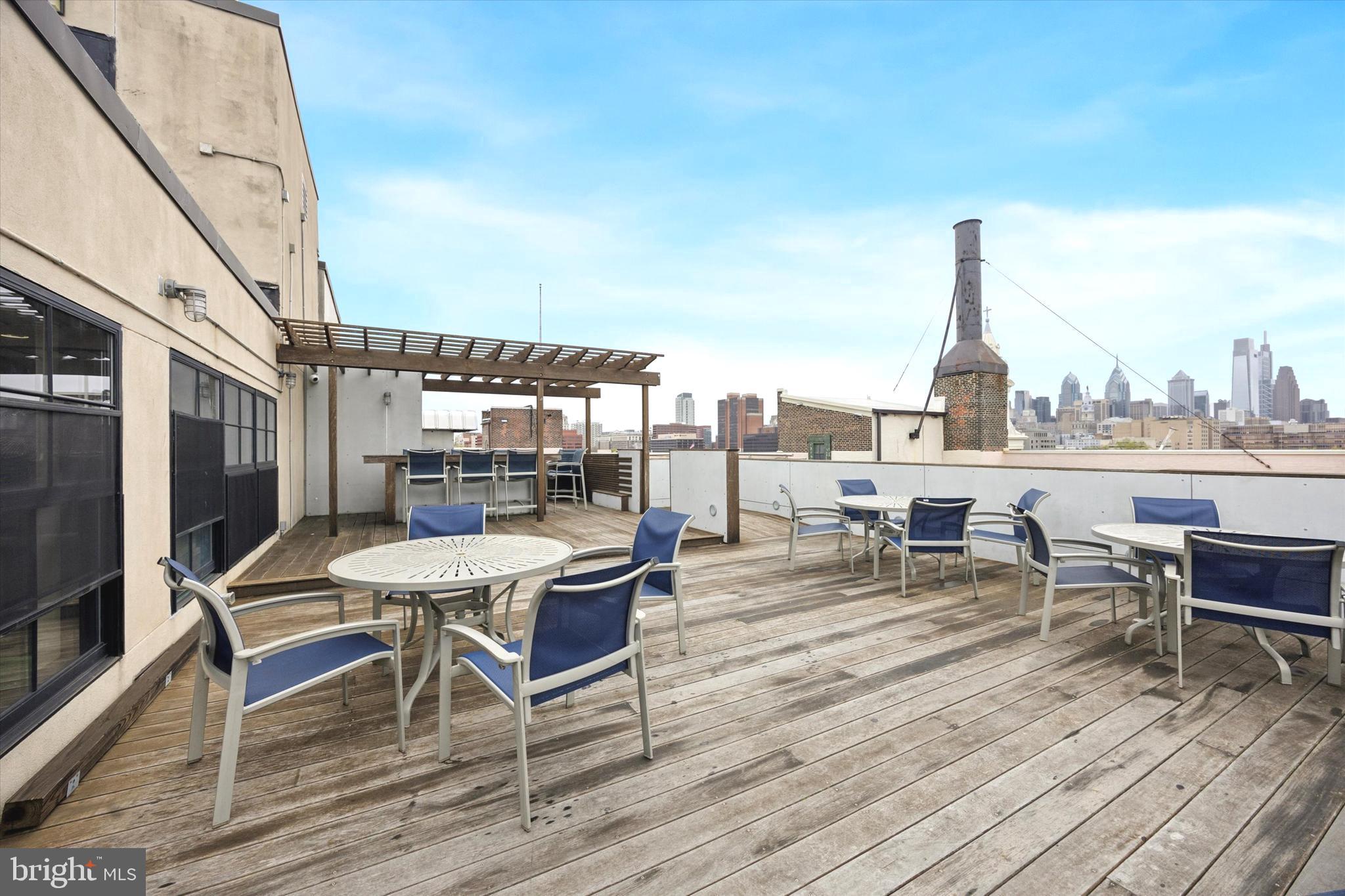 315 New Street, Unit 417 Philadelphia, PA 19106 - Photo 24 of 29 a view of a terrace with seating area