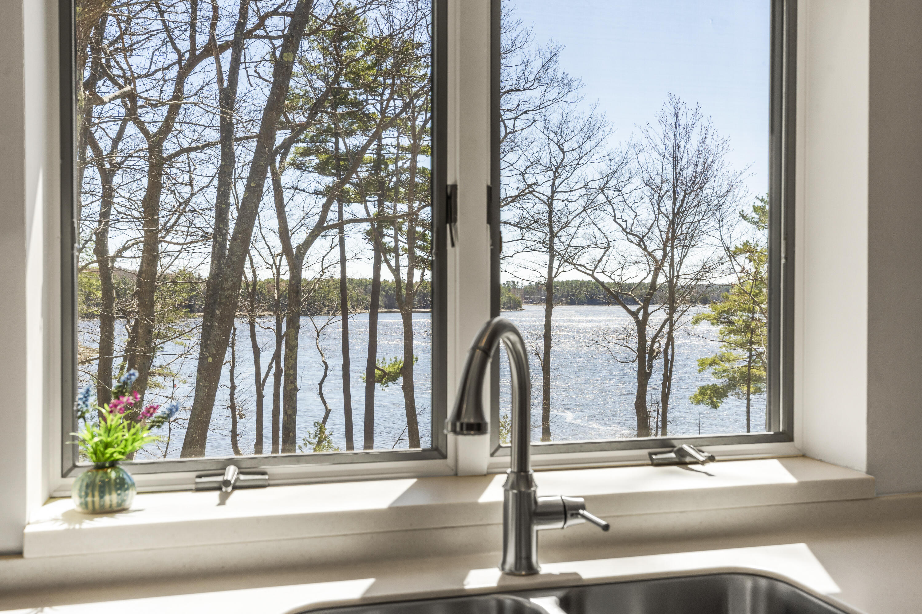 25 South River Road Arrowsic, ME 04530 - Photo 12 of 60 Kitchen window views.