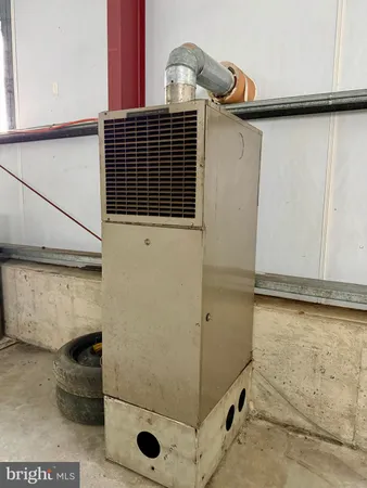 a view of a backyard with large trees