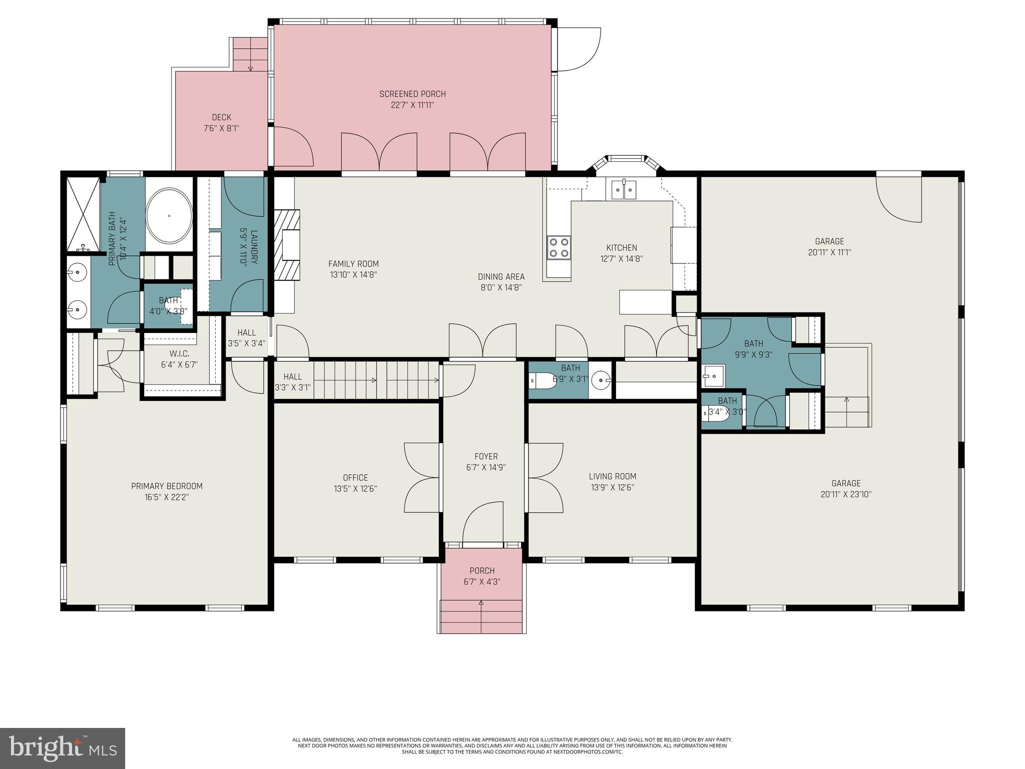 2383 Rappahannock Road Colonial Beach, VA 22443 - Photo 44 of 47 Floor Plan, 1st Floor