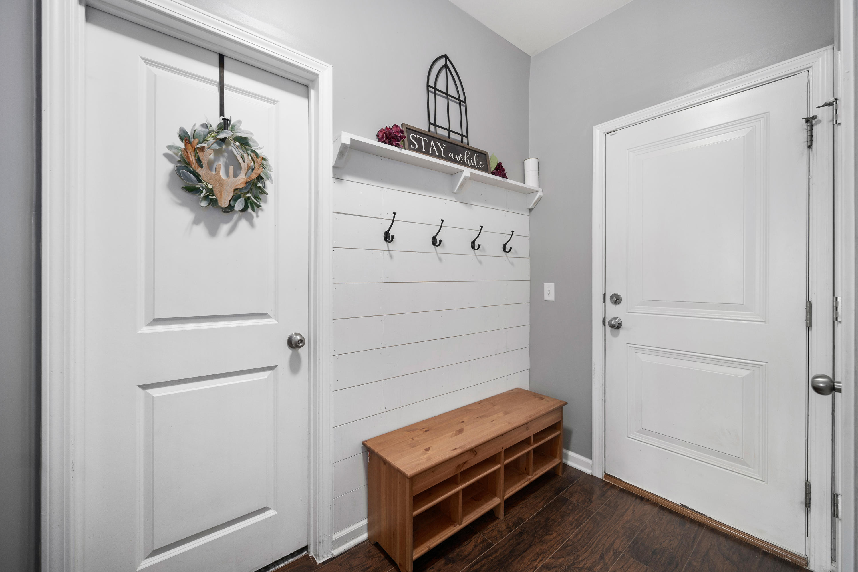 295 Decatur Drive Summerville, SC 29486 - Photo 15 of 54 MUDROOM WITH SHIPLAP