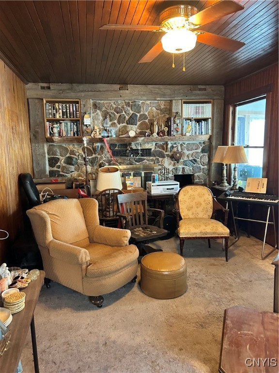 6599 Lakeshore Road Cicero, NY 13039 - Photo 9 of 29 LIVING ROOM W/ FIREPLACE