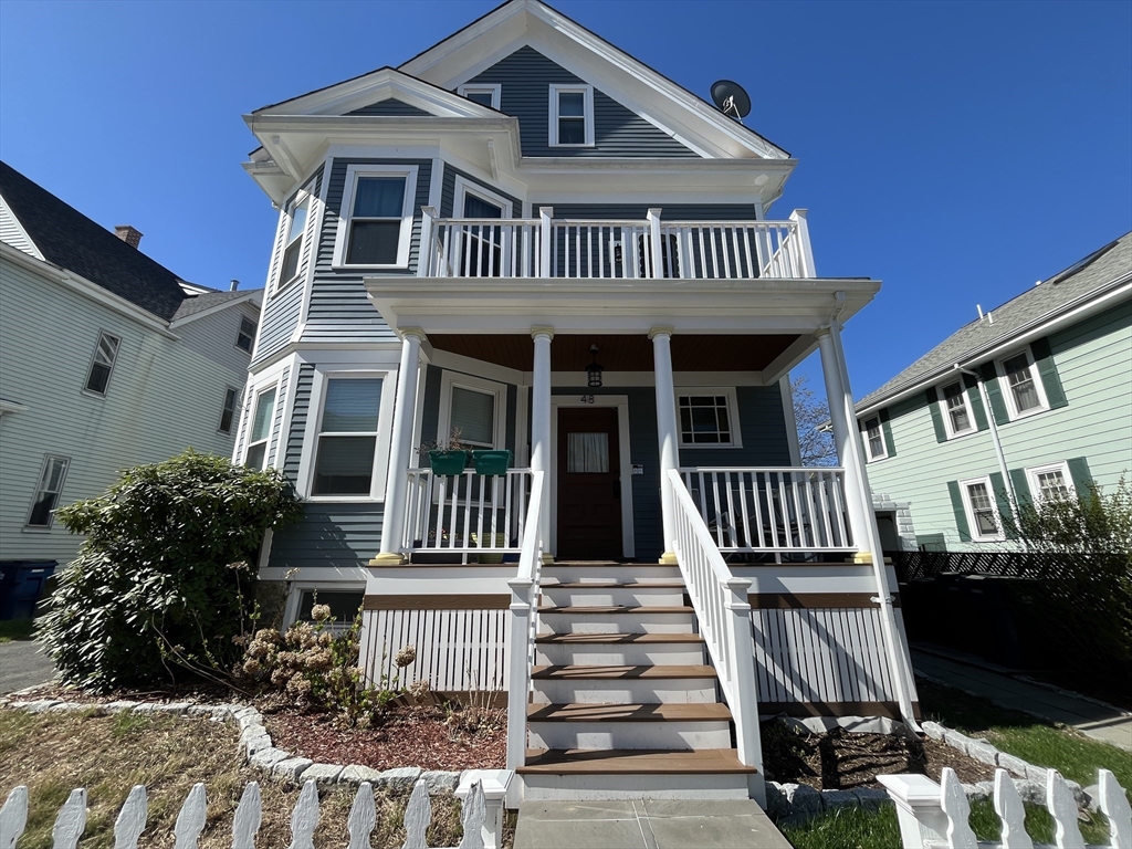 a front view of a house