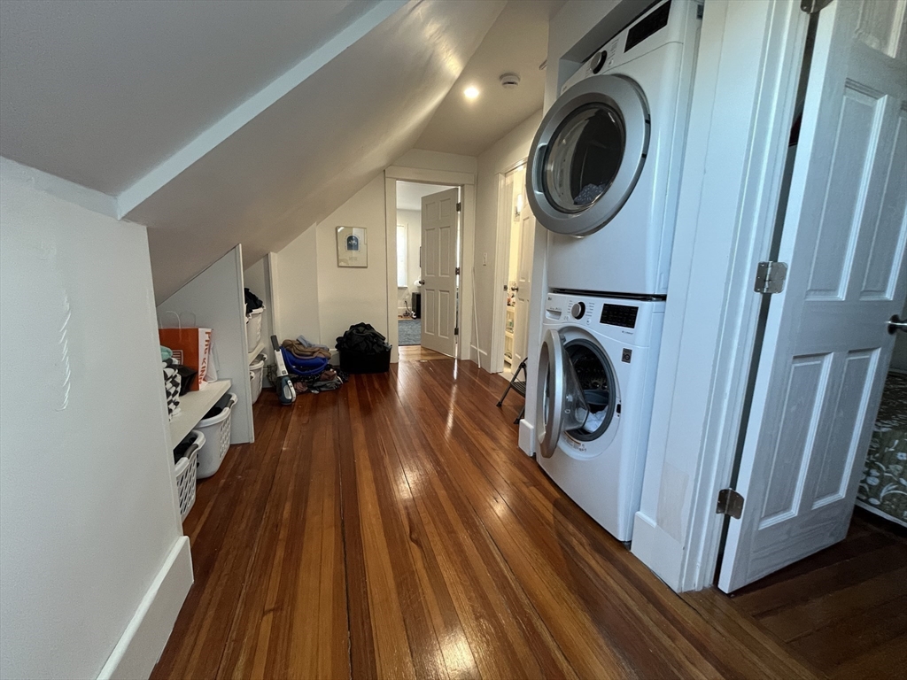 48 Sheffield Road, Unit 2 Boston, MA 02131 - Photo 17 of 18 a view of a hallway with washer and dryer