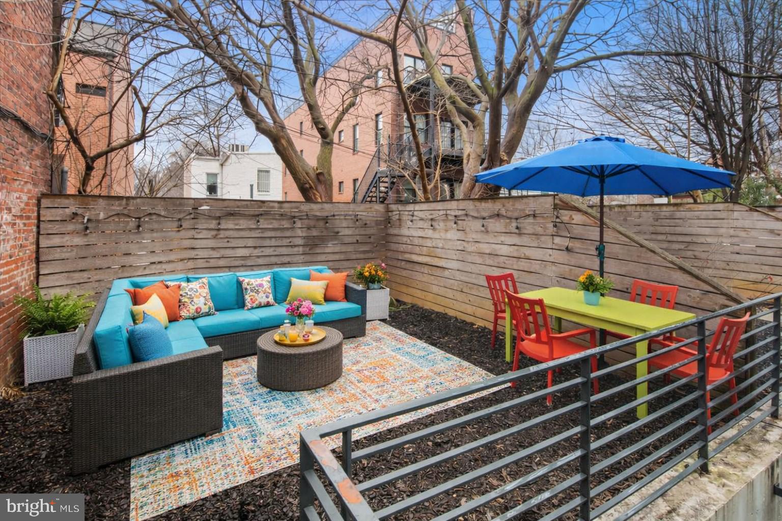 1541 6th Street Northwest, Unit 1 Washington, DC 20001 - Photo 29 of 34 Upper Garden Area - Virtually Staged