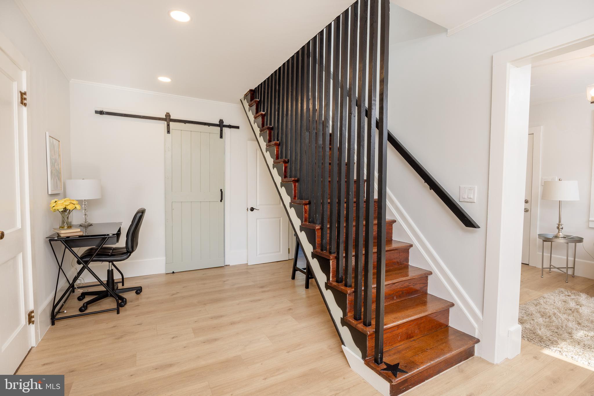 107 Rock Ridge Road Ottsville, PA 18942 - Photo 16 of 24 a view of entryway with wooden floor and stairs