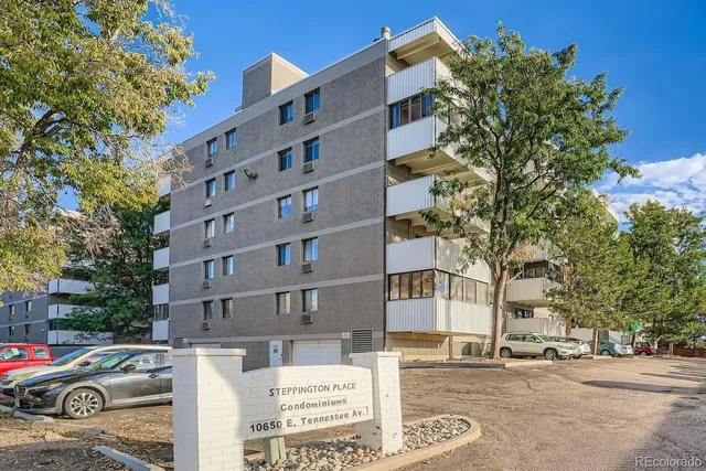 a front view of a building