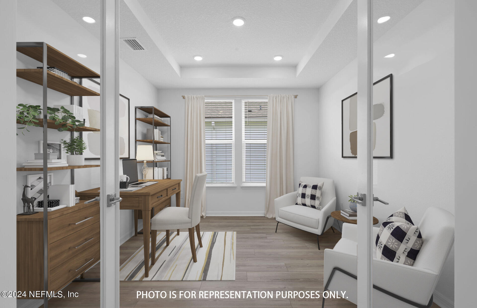 236 Hickory Pine Drive St. Augustine, FL 32092 - Photo 6 of 46 a living room with furniture and a floor to ceiling window