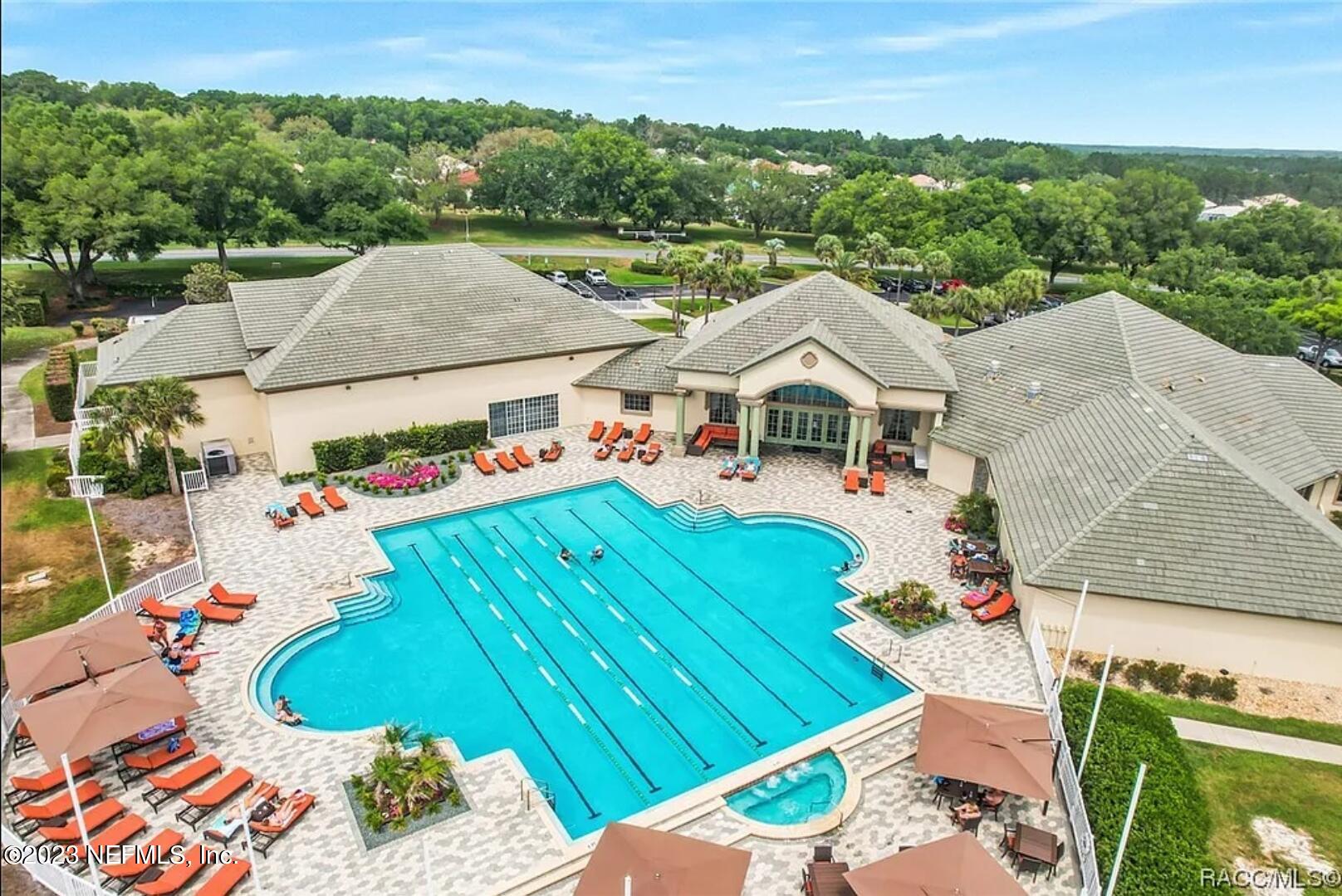 1289 North Cherry Pop Drive Hernando, FL 34442 - Photo 76 of 99 an aerial view of a house with a garden