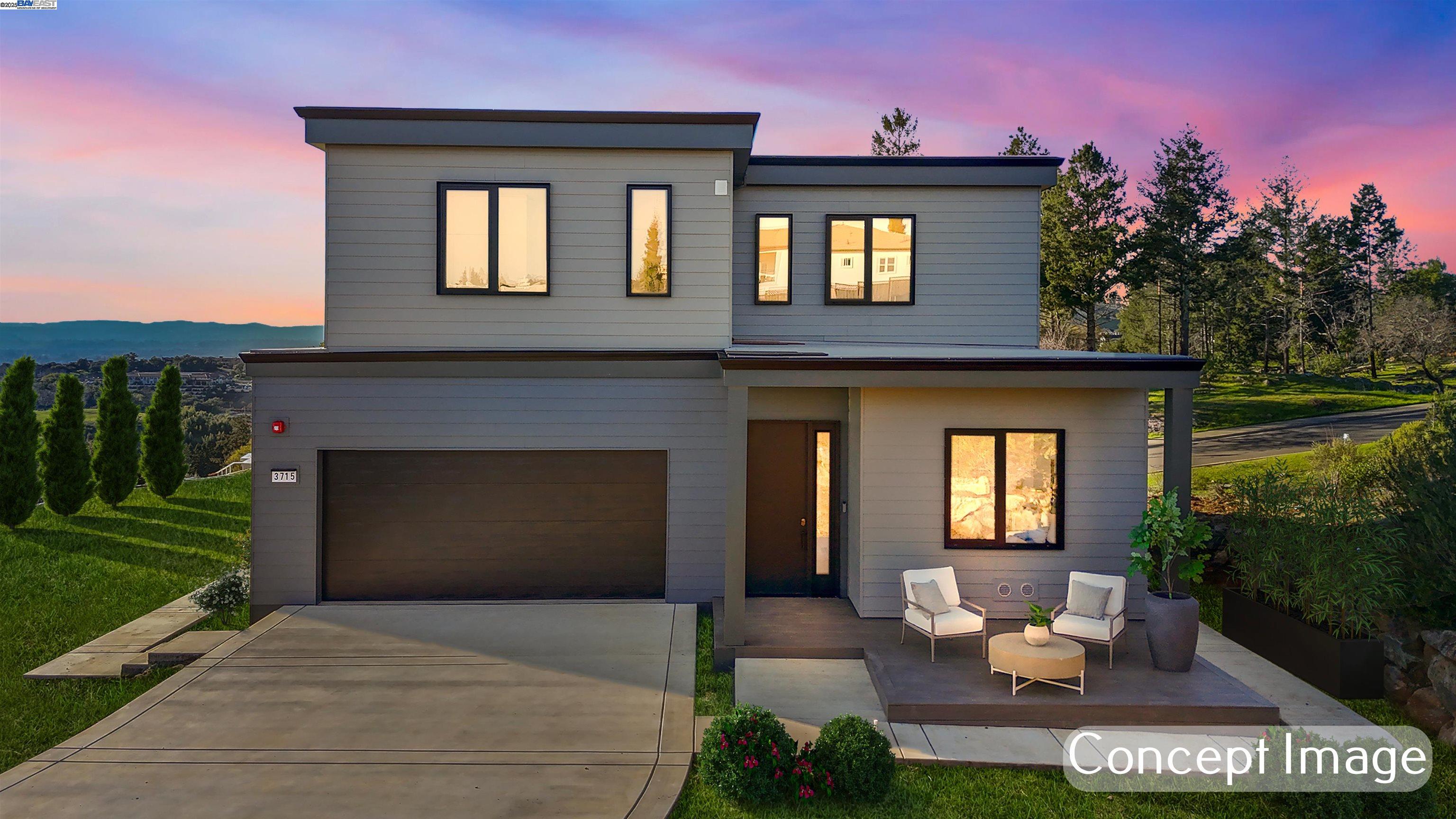 22001 Hoffman Way Castro Valley, CA 94546 - Photo 1 of 1 a front view of a house with a yard and garage
