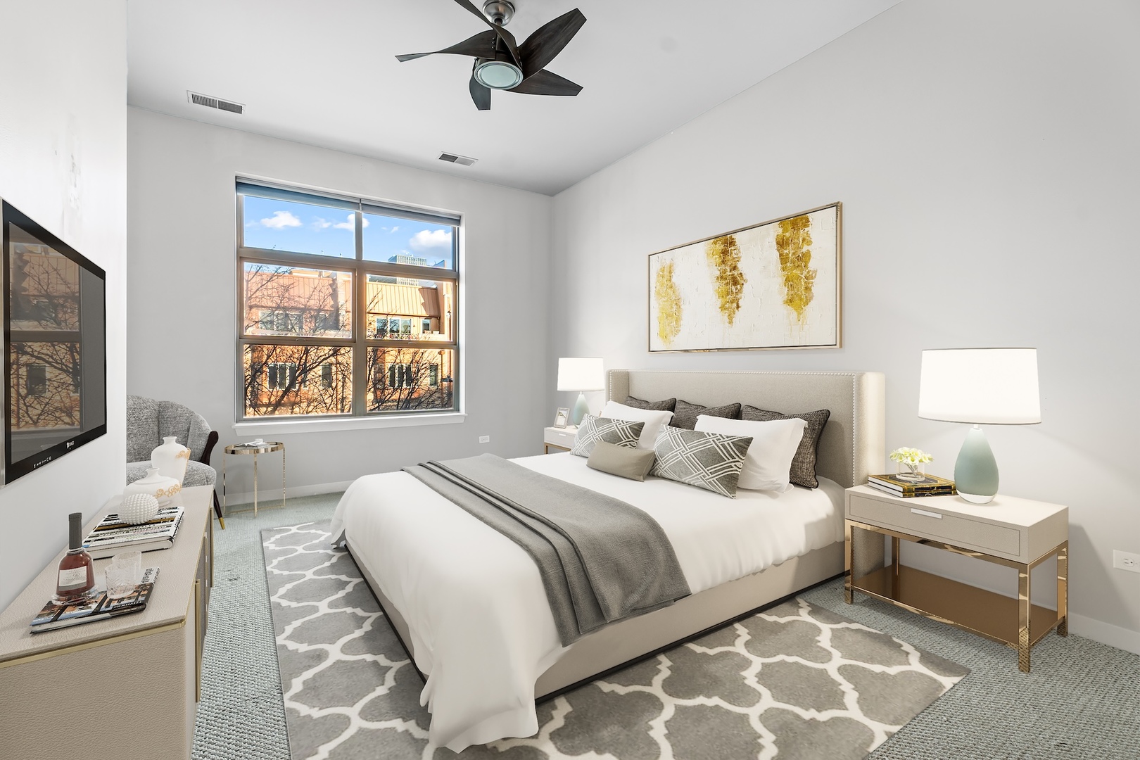 1910 South State Street, Unit 305 Chicago, IL 60616 - Photo 12 of 20 a bedroom with a bed and a window