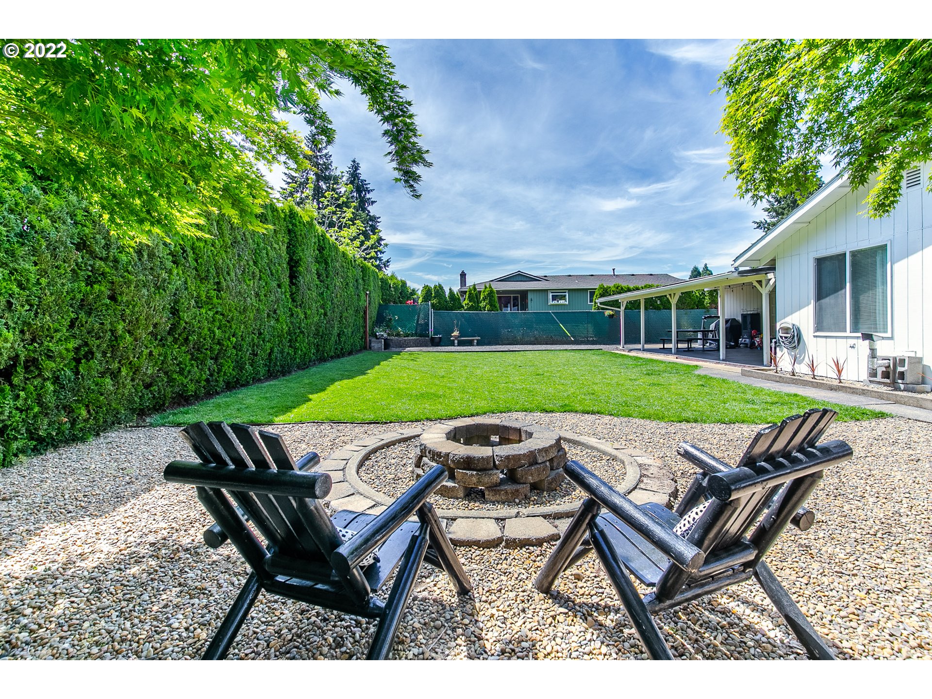 2529 27th Street Springfield, OR 97477 - Photo 19 of 20 a view of an outdoor sitting area with furniture in backyard