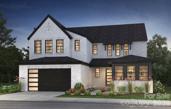 a front view of a house