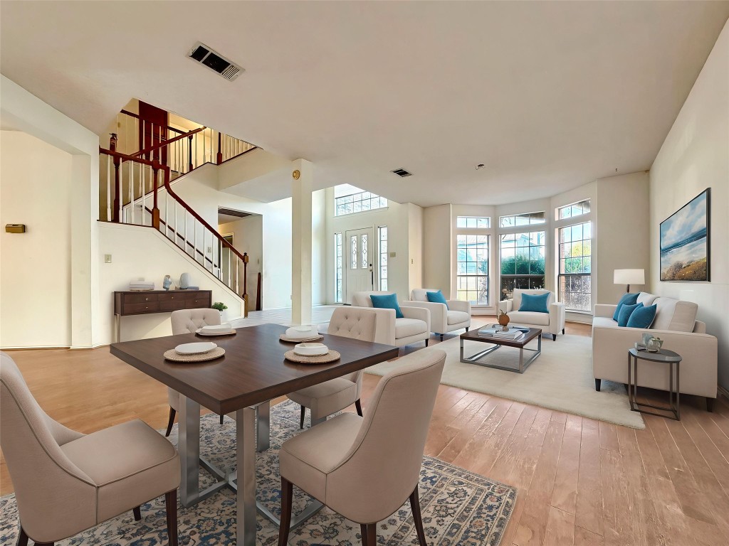 1106 Thistle Trail Cedar Park, TX 78613 - Photo 2 of 37 a living room with furniture and a table