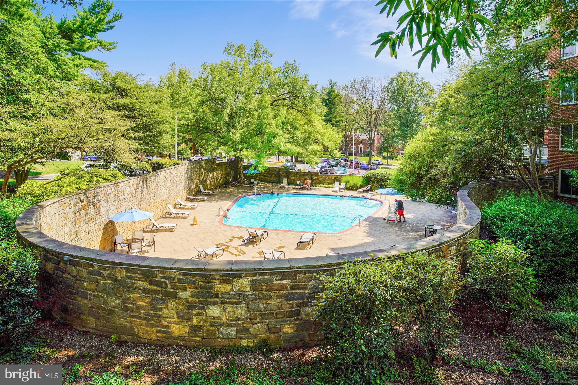 4000 Tunlaw Road Northwest, Unit 611 Washington, DC 20007 - Photo 13 of 29 Outdoor Pool w/ Ample Seating