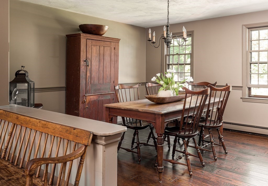 4 Chestnut Street Hopkinton, MA 01748 - Photo 10 of 40 a view of a dining room with furniture window and wooden floor