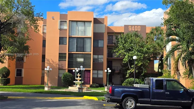 a car parked in front of a building