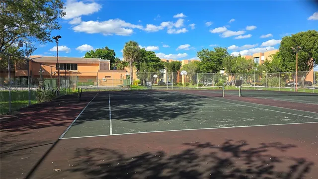 a view of a tennis court