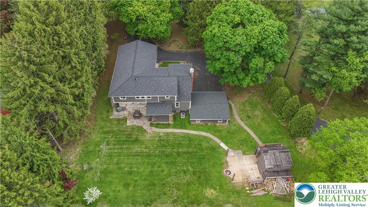 2242 Church Road Bethlehem, PA 18015 - Photo 66 of 74 an aerial view of a house with a garden