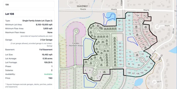 $214,900 | Lt108 Lt108 Highland Place, Pleasant Prairie, WI 53158