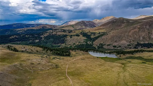 a view of lake with beach