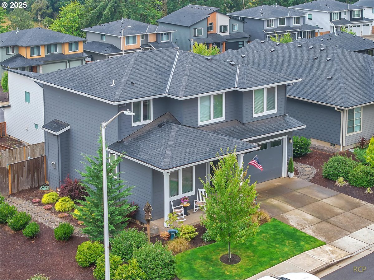 35560 Valley View Drive St. Helens, OR 97051 - Photo 10 of 47 a aerial view of a house with a yard and potted plants