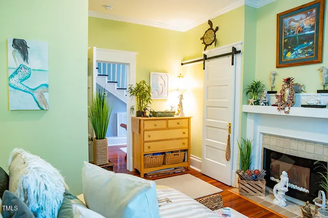 a bedroom with a bed and dresser