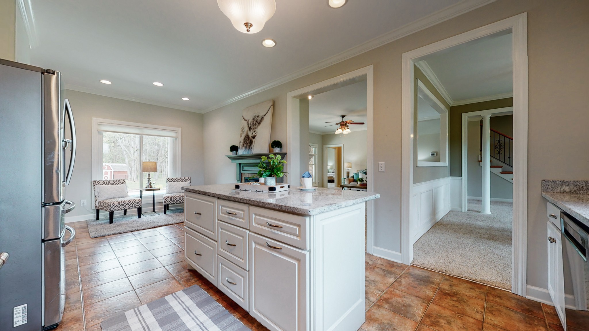 1805 North Lovvorn Road Christiana, TN 37037 - Photo 14 of 54 a large white kitchen with a large window