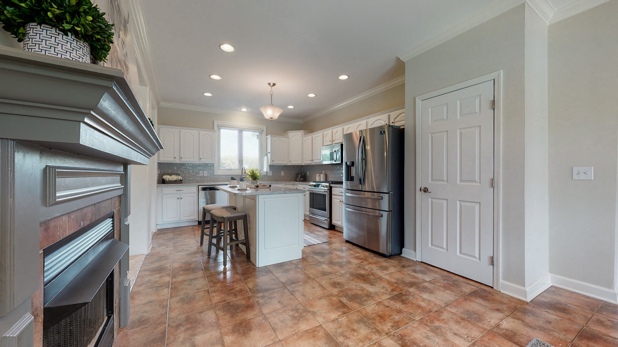 1805 North Lovvorn Road Christiana, TN 37037 - Photo 17 of 54 a kitchen with refrigerator and cabinets