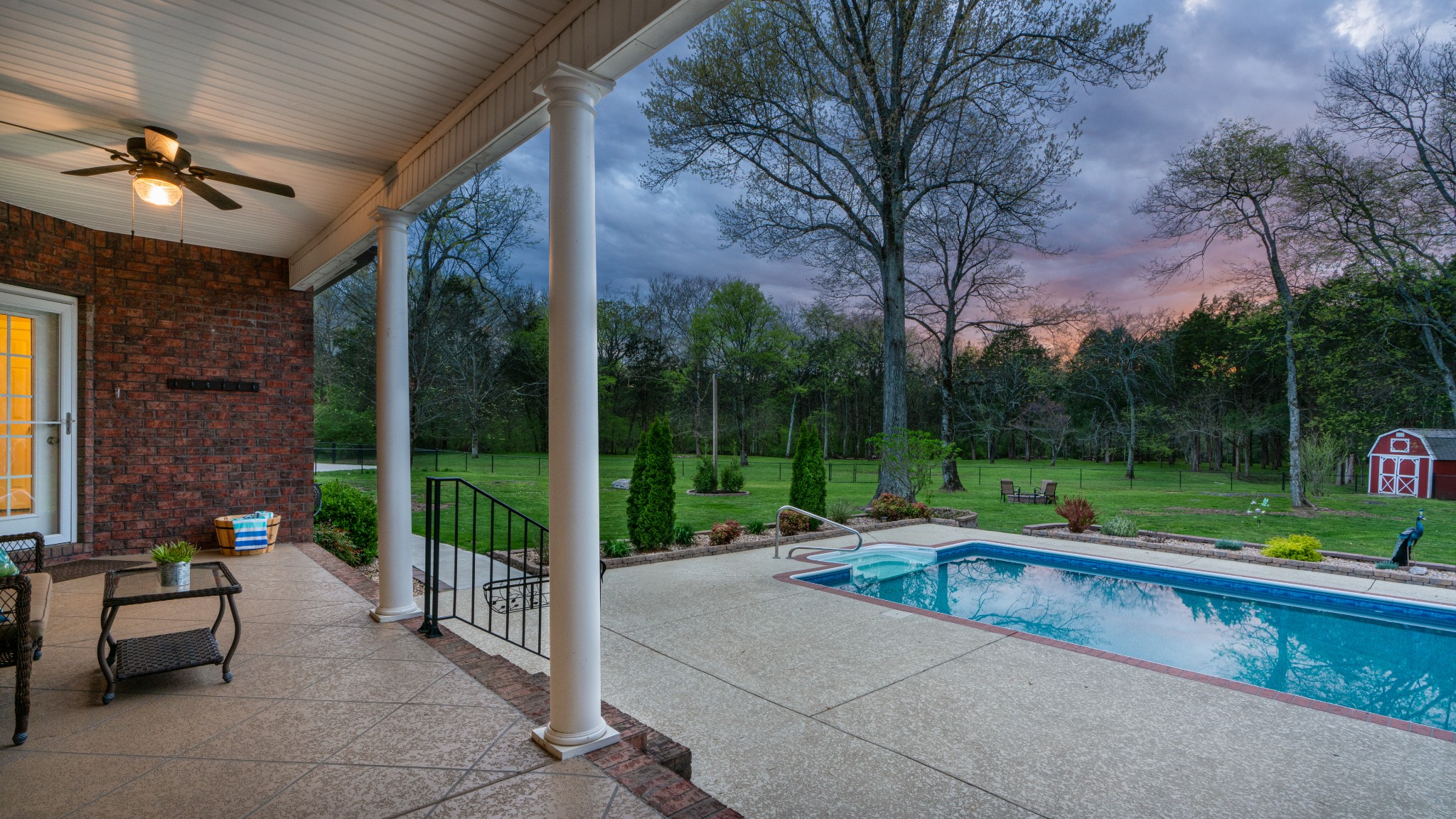 1805 North Lovvorn Road Christiana, TN 37037 - Photo 3 of 54 a swimming pool with outdoor seating and yard